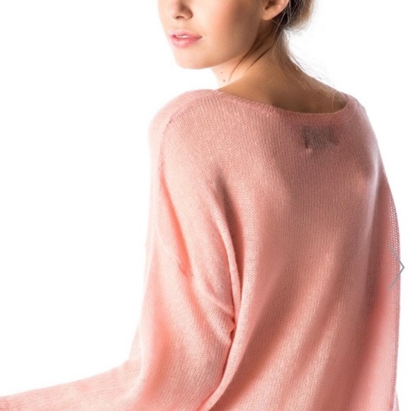 Wildfox Pale Pink Distressed Dice Sweater - Picture 2 of 3